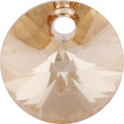 Swarovski Elements přívěsky 6428 – Rivoli – Golden Sahdow – 8mm