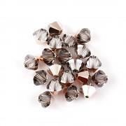 Swarovski Elements korálky XILION 5328 – Sluníčka – Rose Gold – 6mm