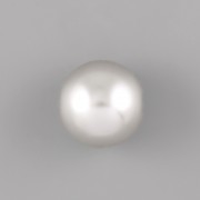 Hlavička PANENKY - perla stříbrná 13mm