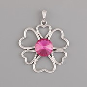Přívěsek FLORET pro Rivoli Swarovski Elements 10mm - rhodium