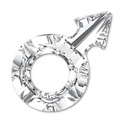 Swarovski Elements 4878 – Male Symbol – Crystal Foiled - 30mm