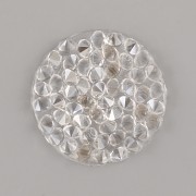 Crystal Rocks Swarovski samolepící - Silver Shade na průhledném podkladu - 15mm