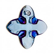 Swarovski Elements 6868 – Cross Tribe – Aquamarine Metallic Blue - 24mm