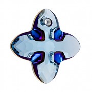 Swarovski Elements 6868 – Cross Tribe – Aquamarine Metallic Blue - 14mm