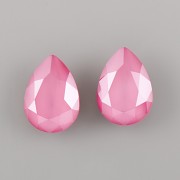 Slzička Swarovski Elements 4320 - Peony Pink - 14mm