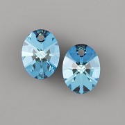 OVÁL Swarovski Elements 6028 - Bermuda Blue - 12mm