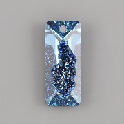 Swarovski přívěsky 6925 – GROWING CRYSTAL RECTANGLE – Bermuda Blue - 36mm