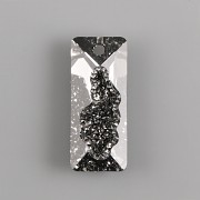 Swarovski přívěsky 6925 – GROWING CRYSTAL RECTANGLE – Silver Night- 26mm