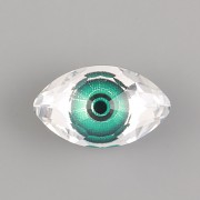 OKO EYE Swarovski Crystals 4775 - Zelené - 18mm