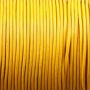 Kožená šňůrka kulatá - slunečnicová 1,5mm