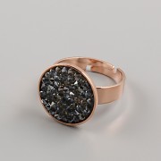 Prsten pro Crystal Rocks 15mm - růžové zlato