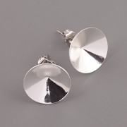 Puzety pro nalepení Rivoli Swarovski 16mm - rhodium