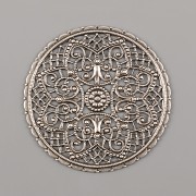 FILIGRÁN KULATÝ MANDALA 40mm - starostříbro