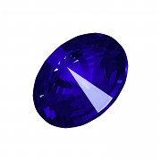 Swarovski Rivoli 1122 – Majestic Blue Foiled - 18mm