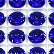 Swarovski Elements Rivoli 1122 – Majestic Blue Foiled – 8mm