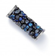 CRYSTAL ROCKS SWAROVSKI TRUBIČKA - Bermuda Blue - 30mm