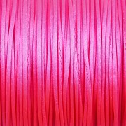 Šnůrka SATÉNOVÁ - neonová růžová - 1mm