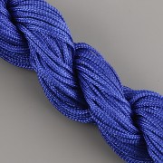 Šnůrka SPLÉTANÁ - ostře modrá - 1mm