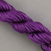 Šnůrka SPLÉTANÁ - ostře fialová - 1mm