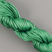 Šnůrka SPLÉTANÁ - ostře zelená - 1mm