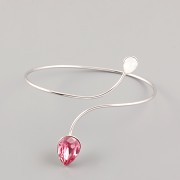 Náramek MISS pro Slzičku Swarovski 8 a 14mm - rhodium