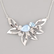 Náhrdelník MÚZA pro 4320 Slzičky Swarovski® Crystal - rhodium